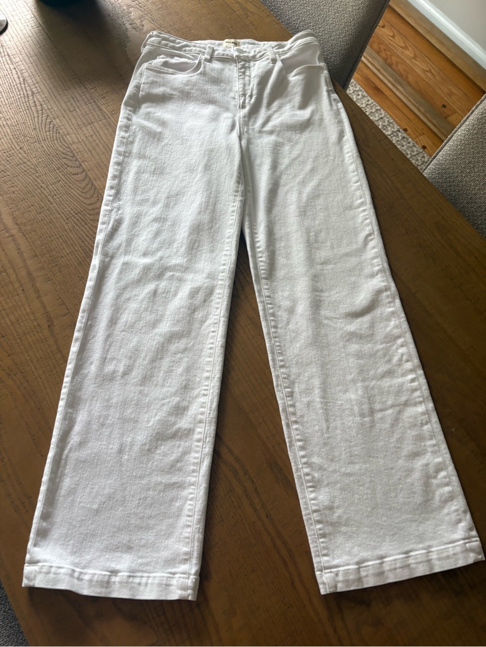L'AGENCE Scottie White Jeans